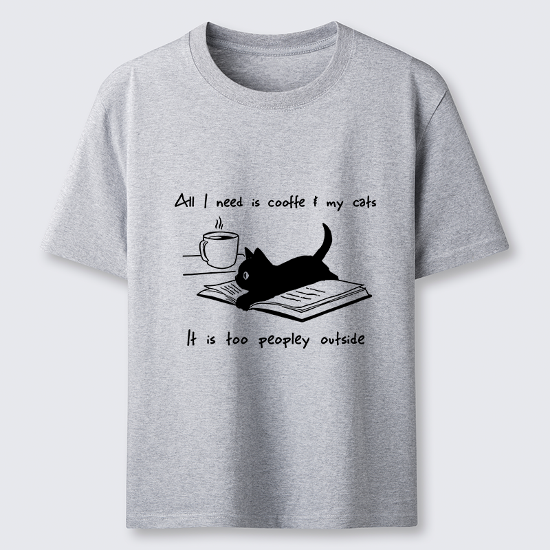 Tokyo-Tiger I Need Is Coffee And My Cat Classic T-Shirt