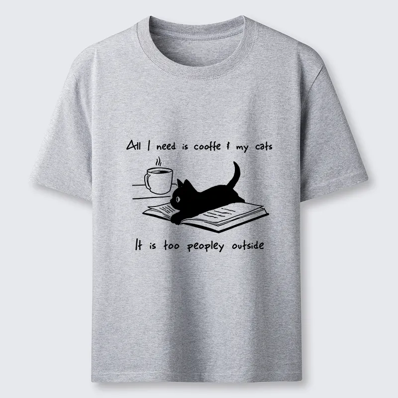 Tokyo-Tiger I Need Is Coffee And My Cat Classic T-Shirt