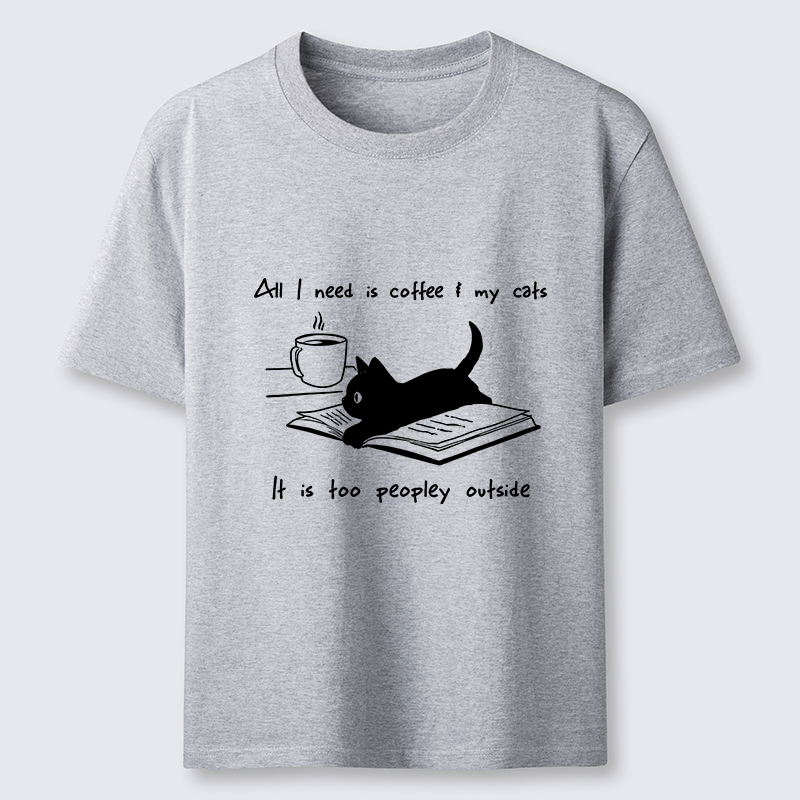 Tokyo-Tiger I Need Is Coffee And My Cat Classic T-Shirt