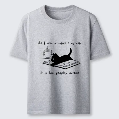 Tokyo-Tiger I Need Is Coffee And My Cat Classic T-Shirt