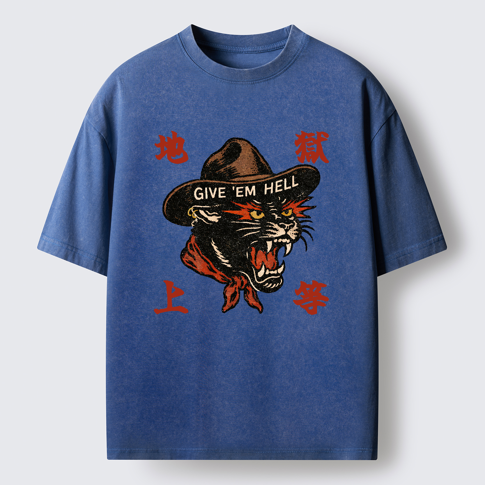 Tokyo-Tiger Give ’Em Hell Washed T-Shirt