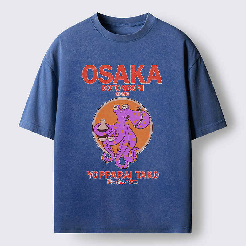 Tokyo-Tiger Osaka Tako Washed T-Shirt