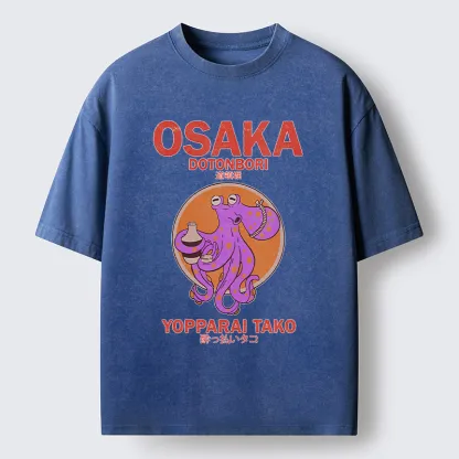 Tokyo-Tiger Osaka Tako Washed T-Shirt