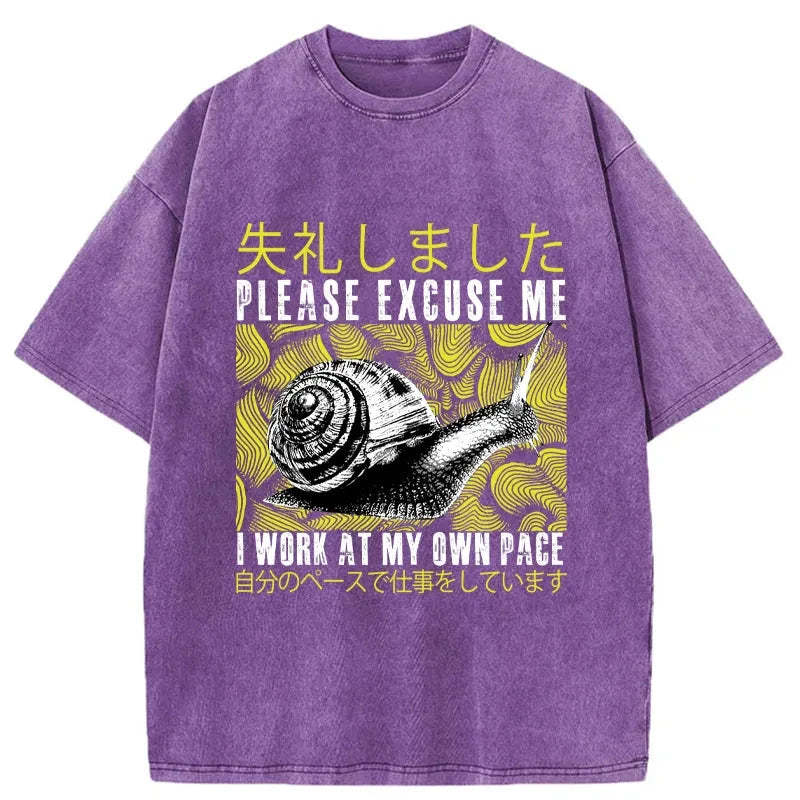 Tokyo-Tiger Snails That Work According To Their Own Rules Washed T-Shirt