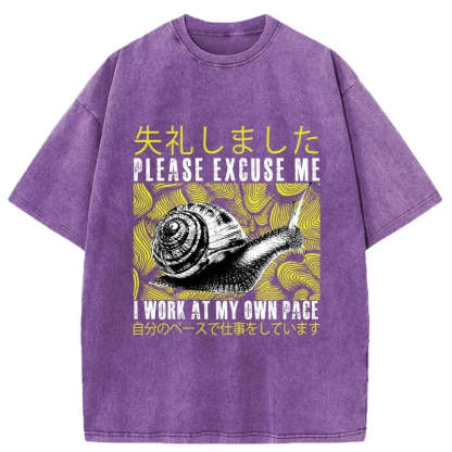 Tokyo-Tiger Snails That Work According To Their Own Rules Washed T-Shirt