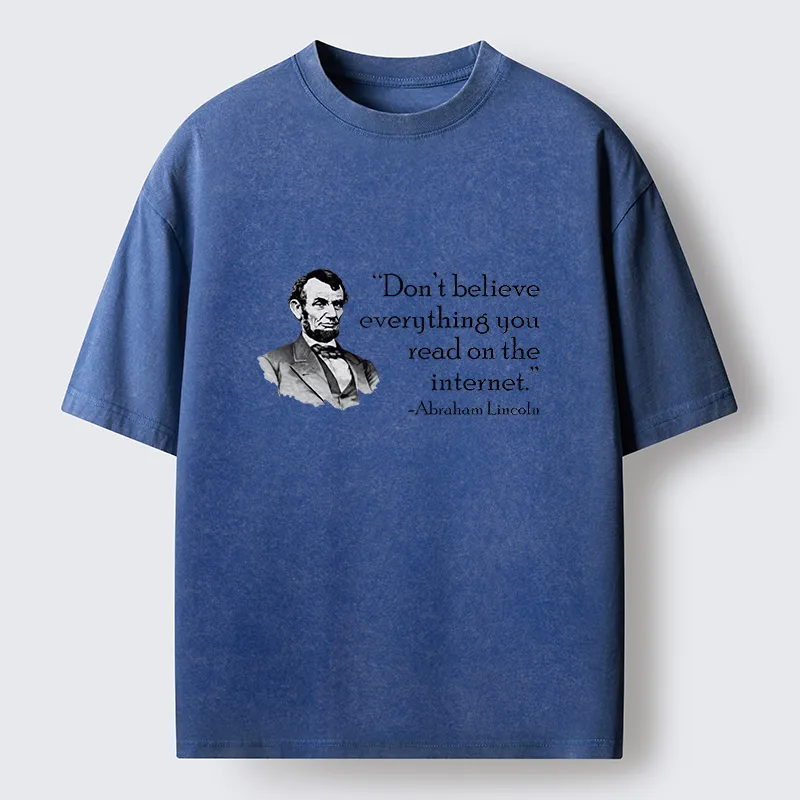 Tokyo-Tiger Don't Believe Everything You See Online Washed T-Shirt