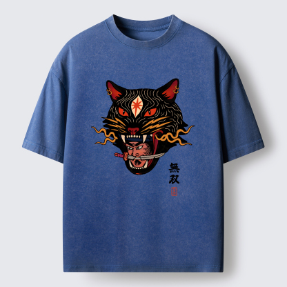 Tokyo-Tiger The Unrivaled Beast Washed T-Shirt