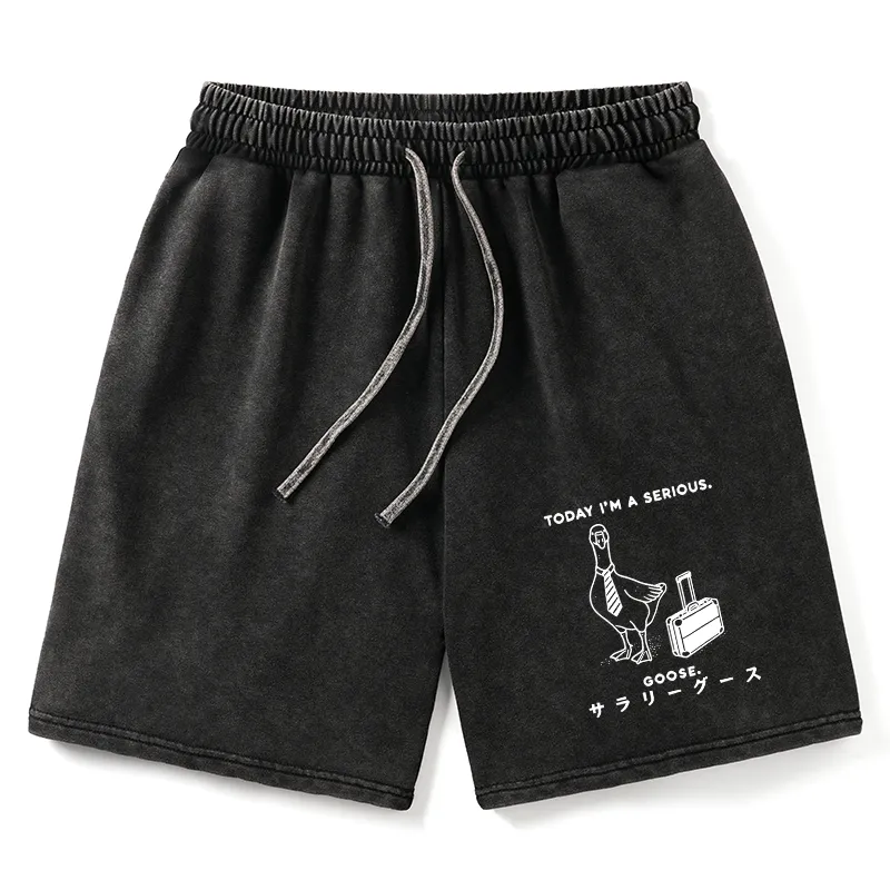 Tokyo-Tiger Hard Working Goose Washed Shorts