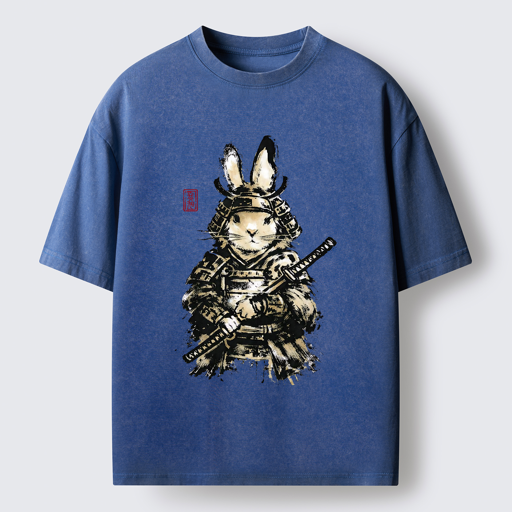 Tokyo-Tiger Samurai Rabbit Washed T-Shirt