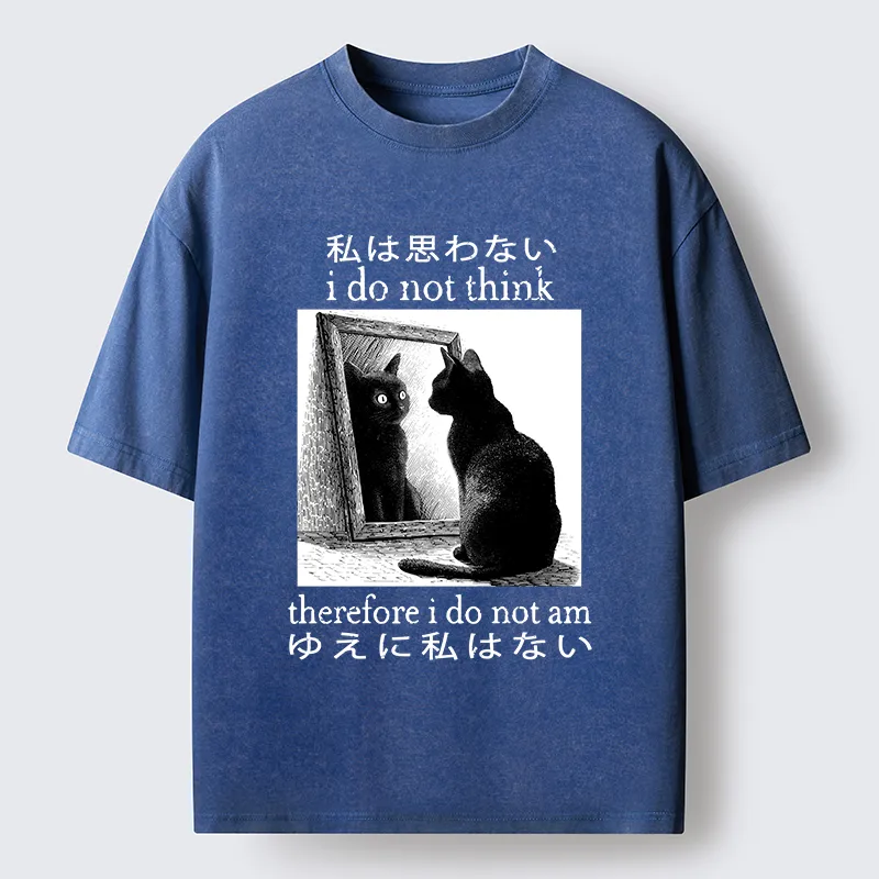 Tokyo-Tiger Therefore I Do Not Am Washed T-Shirt