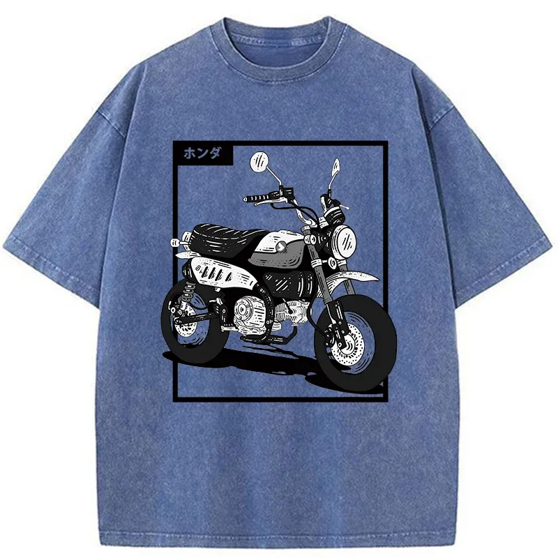 Tokyo-Tiger Japanese Motorcycle Washed T-Shirt