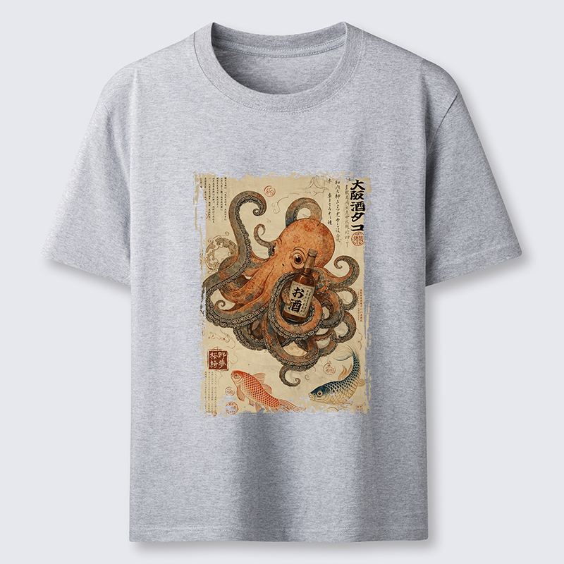 Tokyo-Tiger Osaka Sake & Octopus Classic T-Shirt