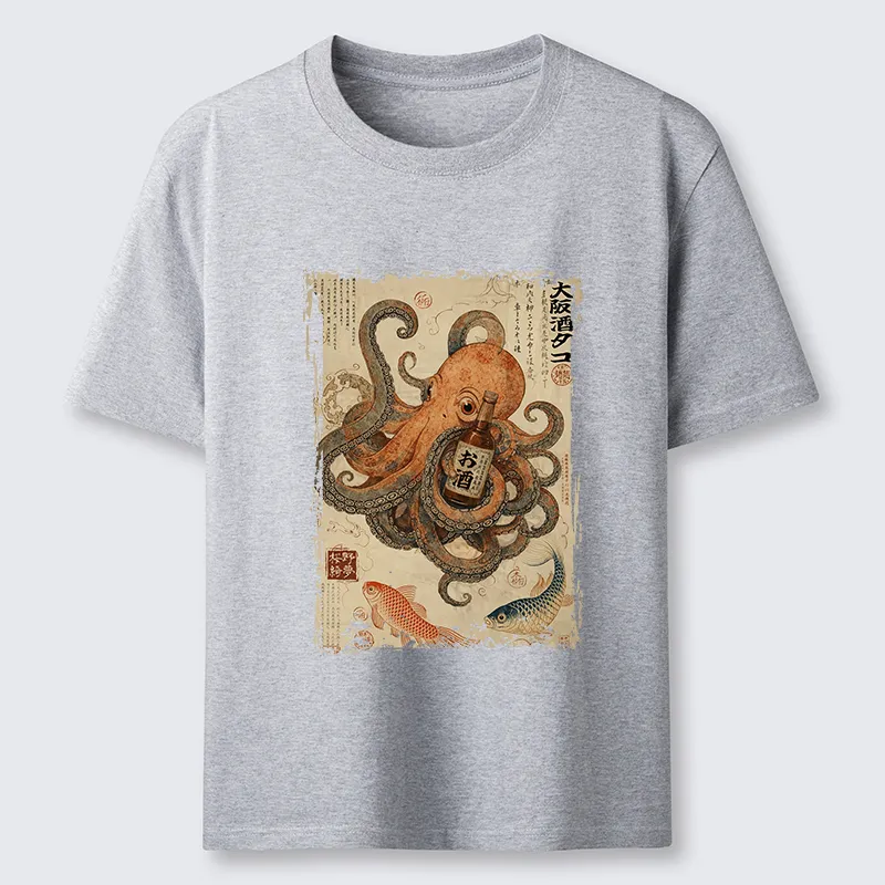 Tokyo-Tiger Osaka Sake & Octopus Classic T-Shirt