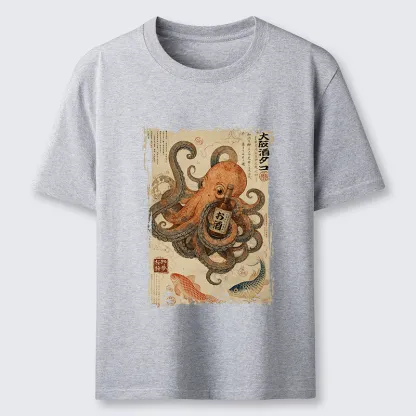 Tokyo-Tiger Osaka Sake & Octopus Classic T-Shirt