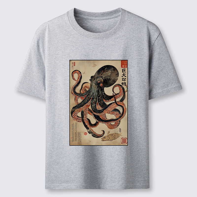 Tokyo-Tiger Retro Octopus Painting Classic T-Shirt
