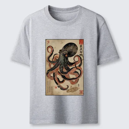 Tokyo-Tiger Retro Octopus Painting Classic T-Shirt