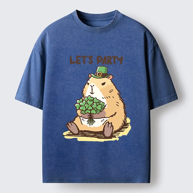 Tokyo-Tiger Mondrian's Cat Washed T-Shirt