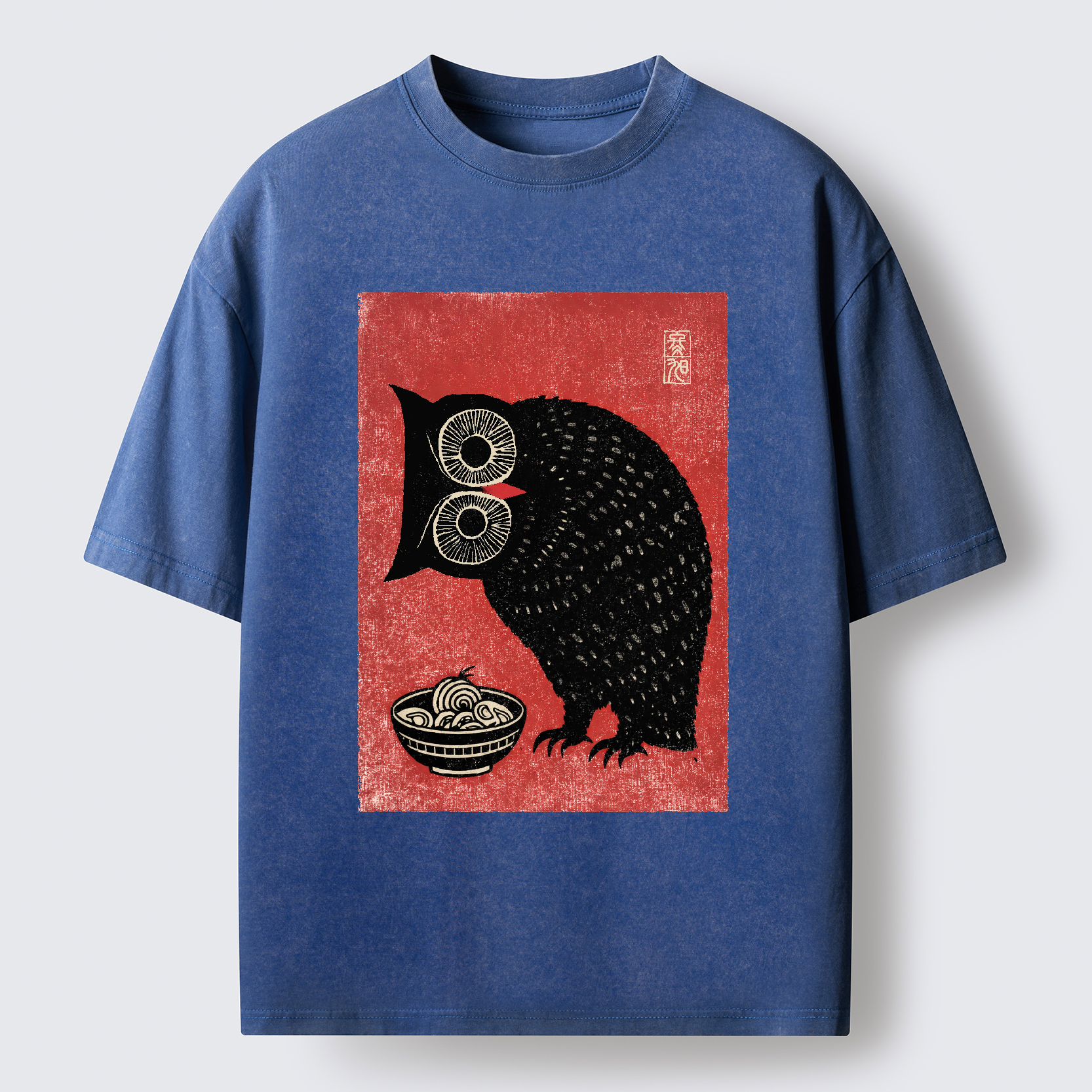 Tokyo-Tiger Ramen And Curious Owl Washed T-Shirt