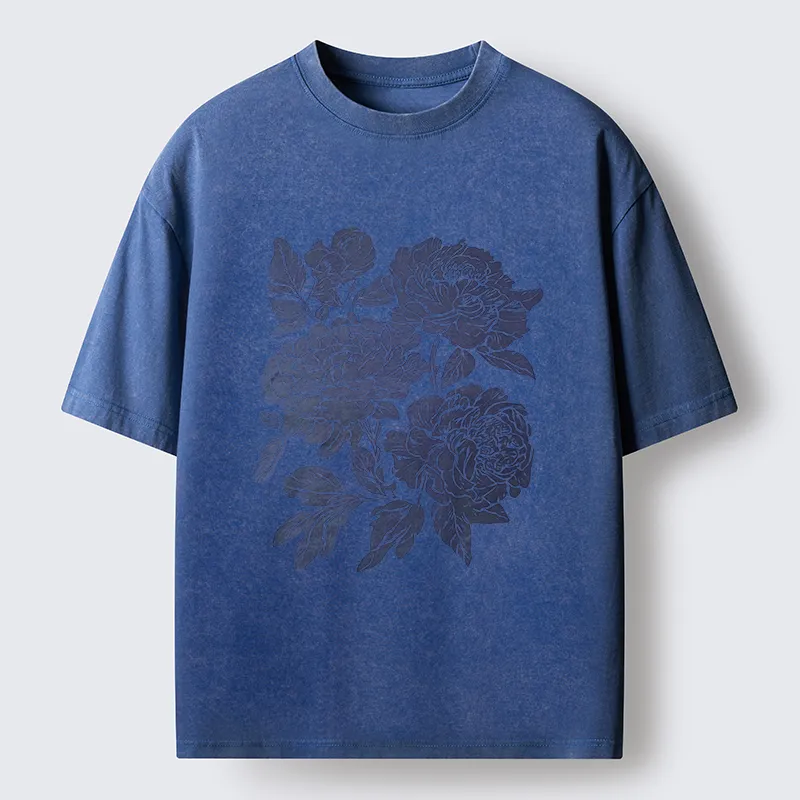 Tokyo-Tiger Peony Washed T-Shirt