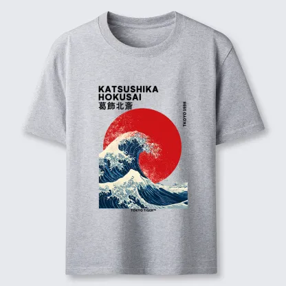 Tokyo-Tiger The Great Wave And Sun Classic T-Shirt
