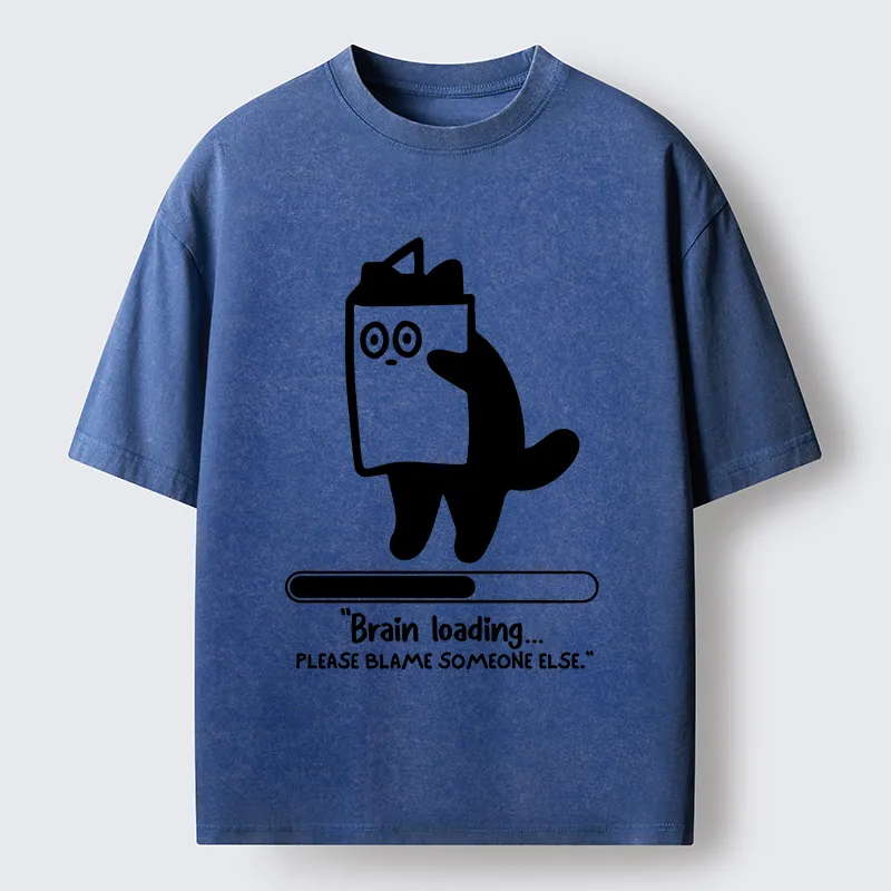 Tokyo-Tiger Blaming Others Washed T-Shirt