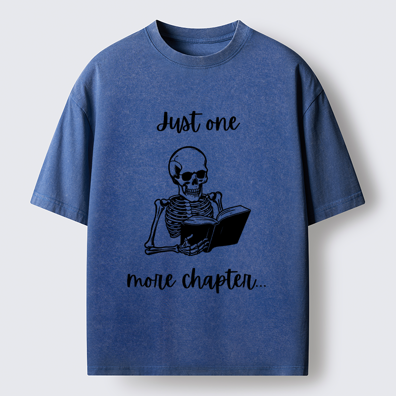 Tokyo-Tiger Skeleton Reading Washed T-Shirt