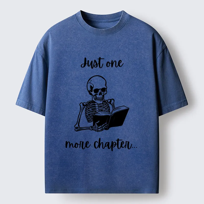 Tokyo-Tiger Skeleton Reading Washed T-Shirt