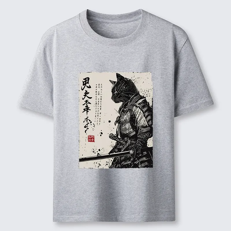 Tokyo-Tiger Japanese Samurai Cat Funny Classic T-Shirt