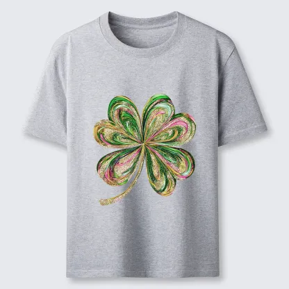 Tokyo-Tiger Lucky Four-Leaf Clover Classic T-Shirt