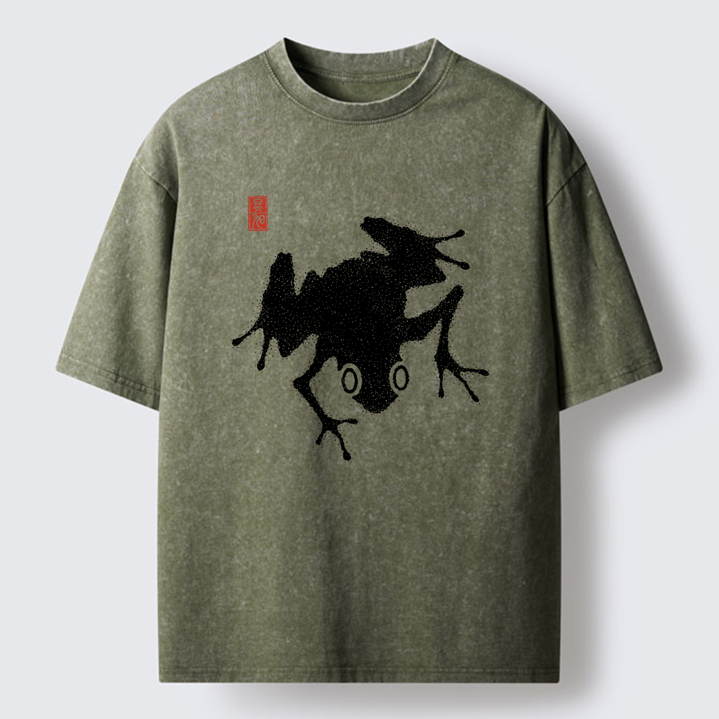 Tokyo-Tiger A stippled frog Washed T-Shirt