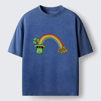 Tokyo-Tiger Rainbow Saint Patrick Washed T-Shirt