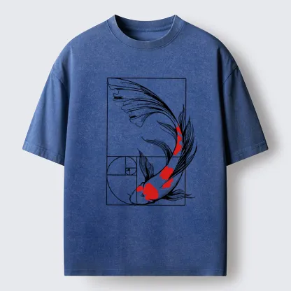 Tokyo-Tiger Golden Ratio Koi Washed T-Shirt