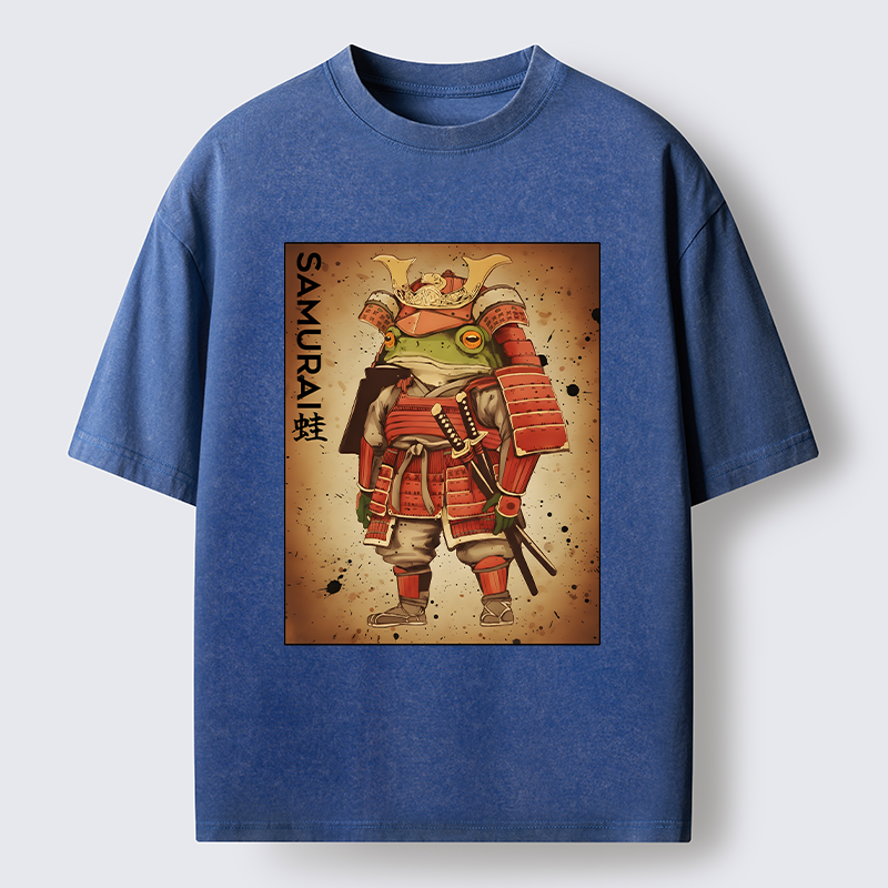 Tokyo-Tiger Frog Japanese General Washed T-Shirt