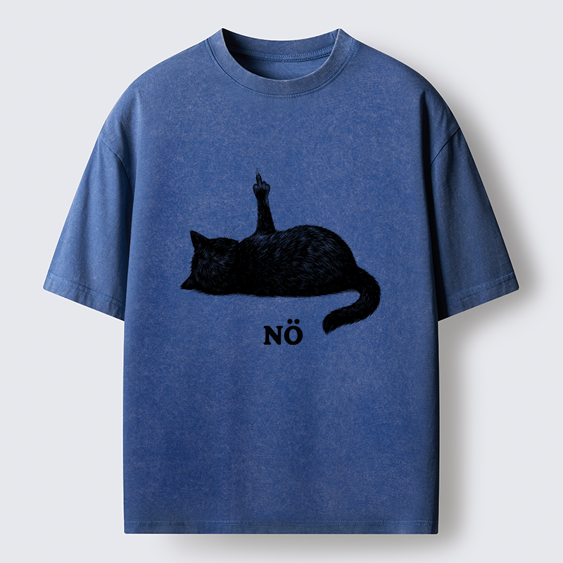 Tokyo-Tiger Cat Refused Washed T-Shirt