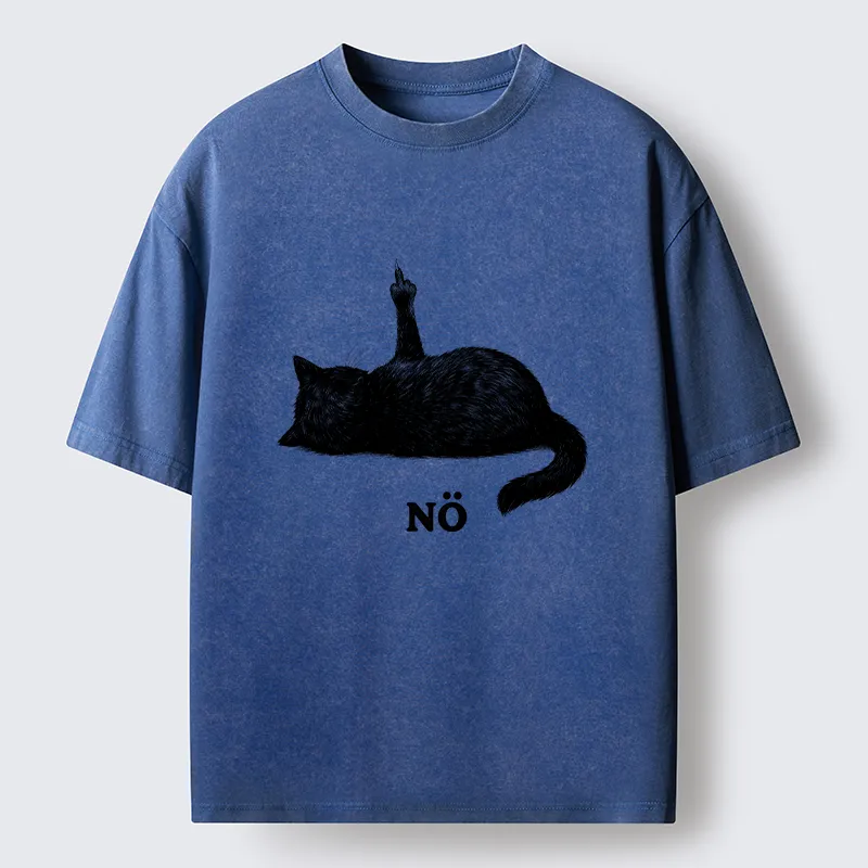 Tokyo-Tiger Cat Refused Washed T-Shirt