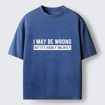 Tokyo-Tiger No Mistakes Funny Washed T-Shirt