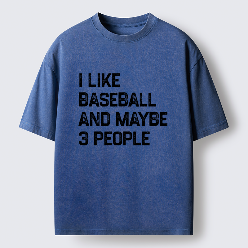 Tokyo-Tiger I Like Baseball Washed T-Shirt