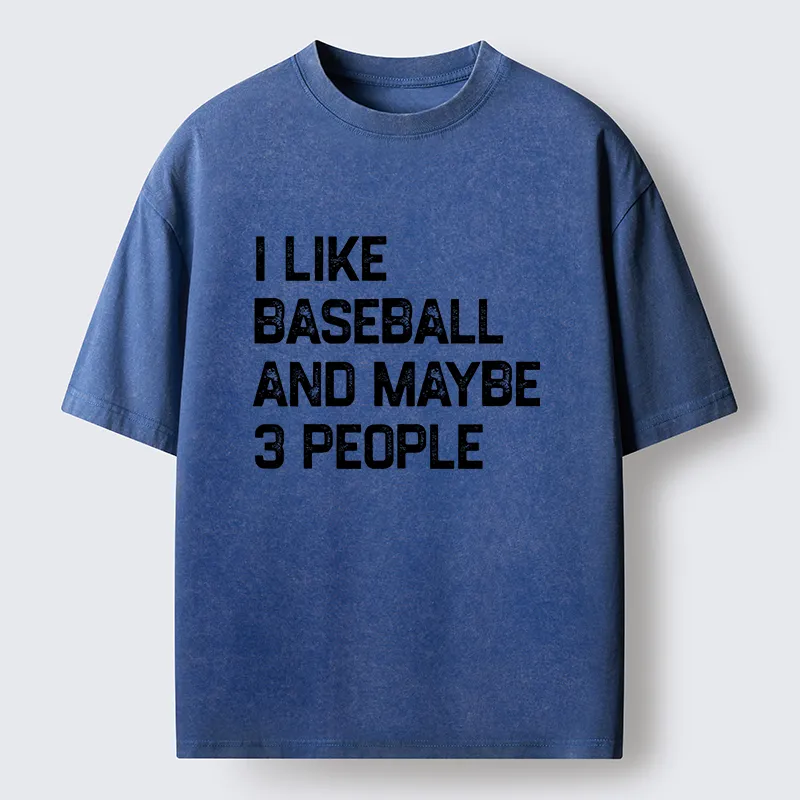 Tokyo-Tiger I Like Baseball Washed T-Shirt