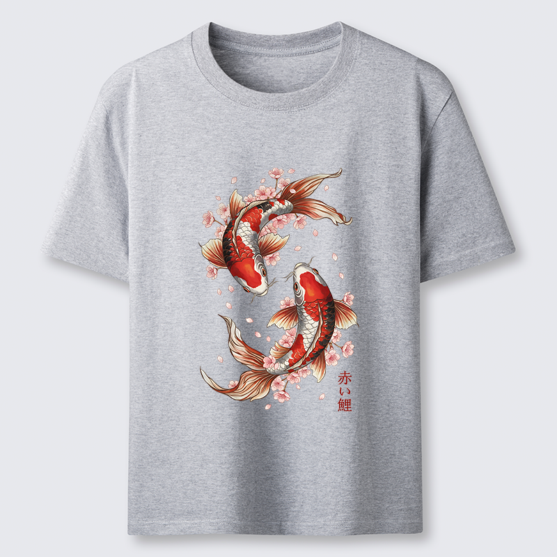 Tokyo-Tiger Sakura Koi Fish Japanese Zen Classic T-Shirt