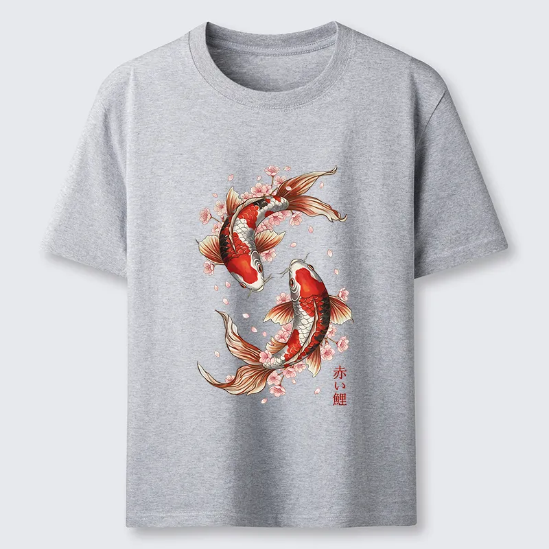 Tokyo-Tiger Sakura Koi Fish Japanese Zen Classic T-Shirt