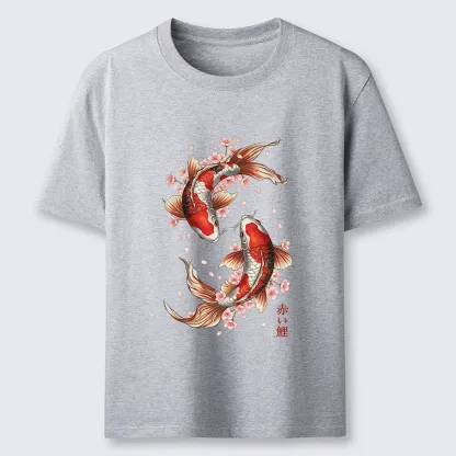 Tokyo-Tiger Sakura Koi Fish Japanese Zen Classic T-Shirt