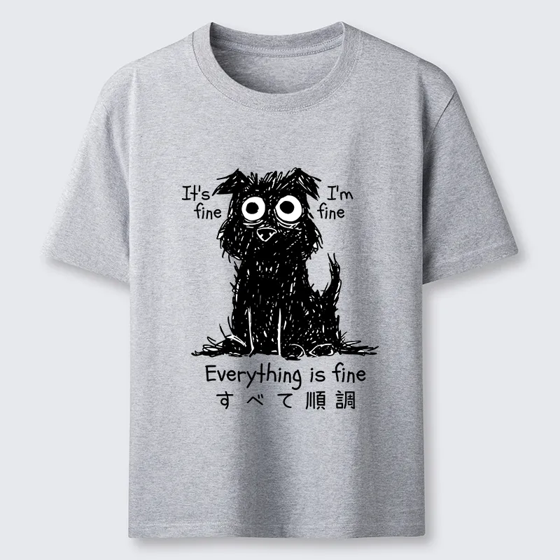 Tokyo-Tiger Everything Is Fine Dog Classic T-Shirt