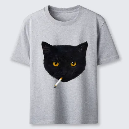 Tokyo-Tiger Smoking Cat Classic T-Shirt