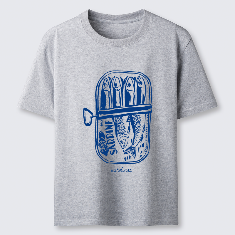 Tokyo-Tiger Woodcut Sardines Classic T-Shirt