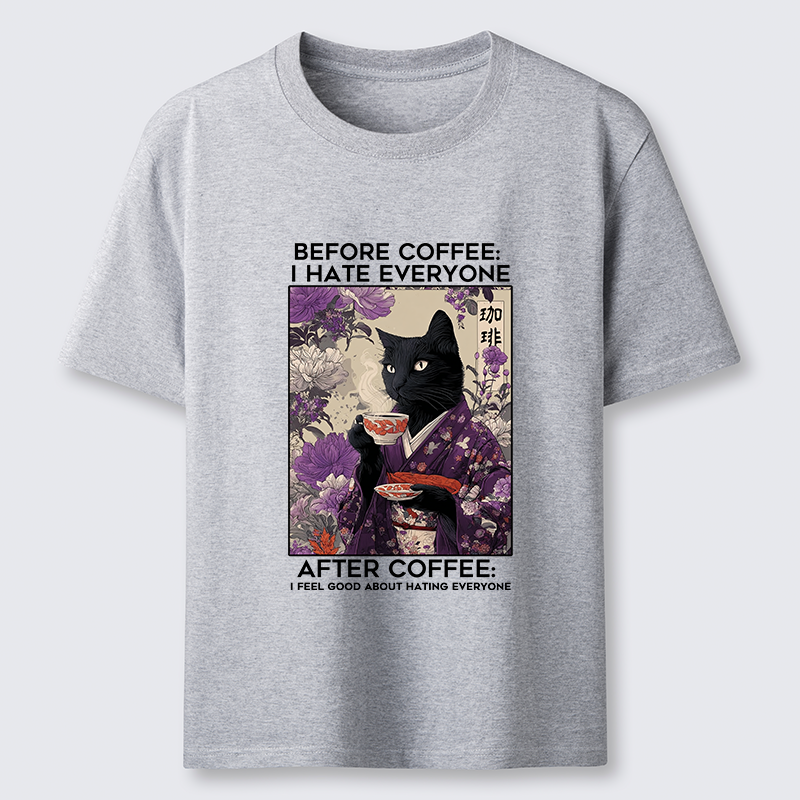 Tokyo-Tiger Coffee First, Humans Later Classic T-Shirt