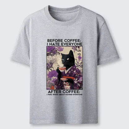 Tokyo-Tiger Coffee First, Humans Later Classic T-Shirt