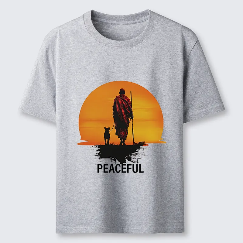 Tokyo-Tiger Monk Dog And Sun Classic T-Shirt
