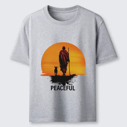 Tokyo-Tiger Monk Dog And Sun Classic T-Shirt