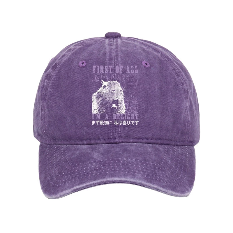Tokyo-Tiger First Of All I'm A Delight Washed Cap