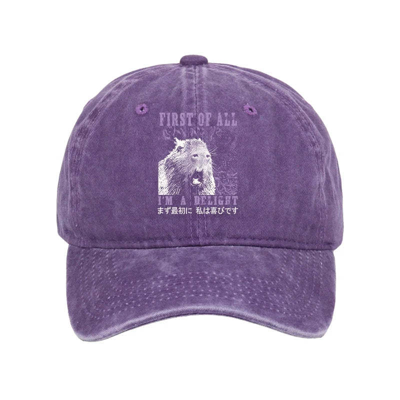 Tokyo-Tiger First Of All I'm A Delight Washed Cap